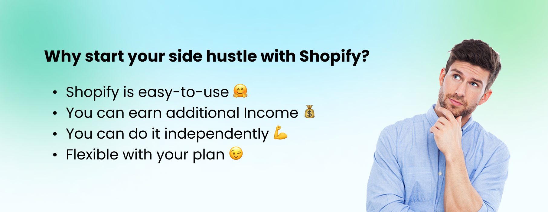 Top reasons to start a side hustle business with Shopify